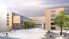 3D Architektur Visualisierung Hochschule Campus Esslingen / Baden-Württemberg, Entwurf Schwarz-Jacobi Architekten, Stuttgart - Visualisierung Schenkenberger, Lübeck