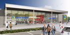 Architekturvisualisierung Neubau Supermarkt auf Fehmarn