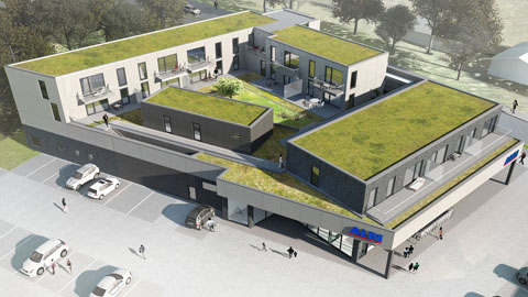 Hamburg Rissener Landstraße - Architektur-Visualisierung Modelldigital.de