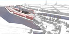3D Visualisierung Lübeck Nördliche Wallhalbinsel, Projektiniative Hafenschuppen (PIH),  Architektur-Illustration Modelldigital Lübeck