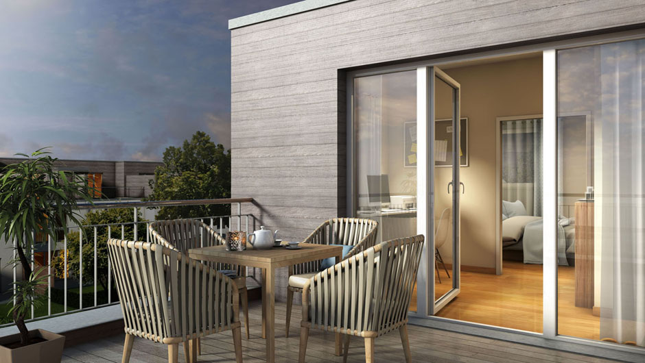 3D Architektur Visualisierung Stadthäuser Berlin / Reihenhäuser