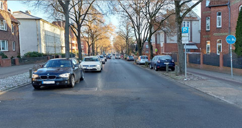 Visualisierung zum Straßenumbau Ülzener Straße in Lüneburg
