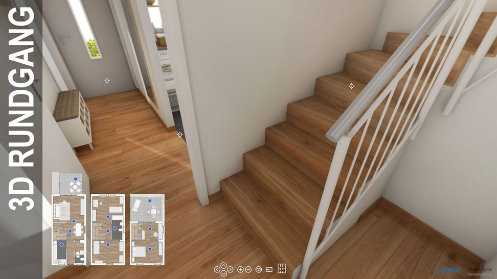 interaktiver 3D Rundgang durch Ihr Bauvorhaben