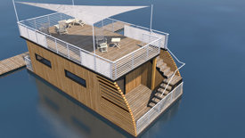 Hausboot-Visualisierung-einfach-3D-Modelldigital