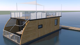 Hausboot-Visualisierung-einfach-3D-Modelldigital