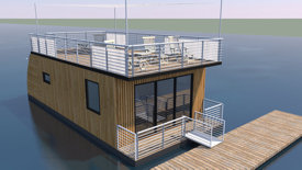 Hausboot-Visualisierung-einfach-3D-Modelldigital