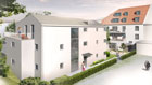 Architektur-Visualisierung Modelldigital zu Neubauten Freudental in Kempten im Allgäu für DM Projekte, Bayern