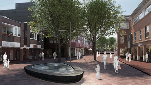 Umbau der Fußgängerzone in Bad-Schwartau, Visualisierung Modelldigital Lübeck