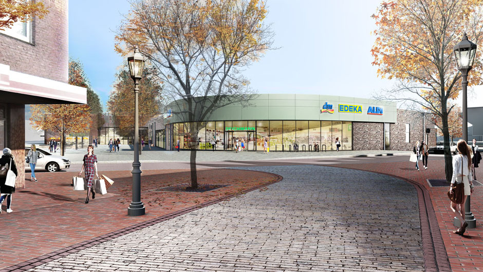 Visualisierung Oldenburg in Schleswig-Holstein, Ortszentrum, Nickel Architekten