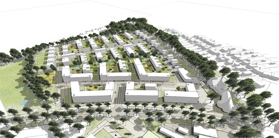Visualisierung städtebaulicher Wettbewerb Lübeck Lauerhofer Feld